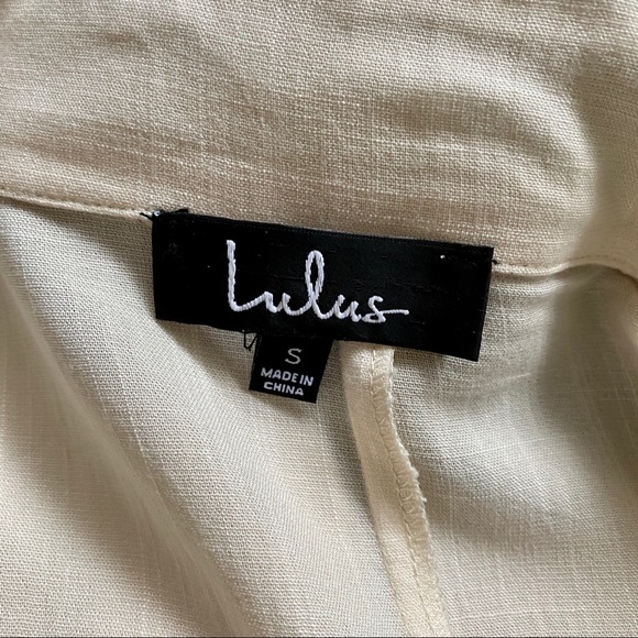 Lulus Pale Peach Trench - Picture 7 of 8